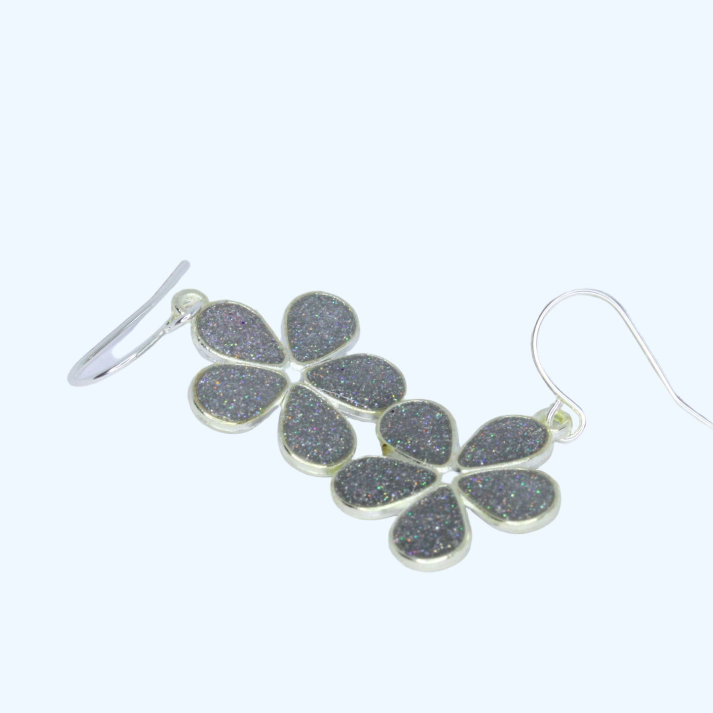 "Nice Flower" Earrings - Silver