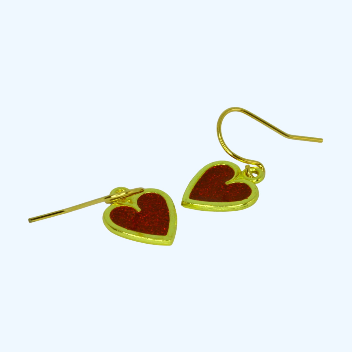 Dainty Heart Earrings - Gold