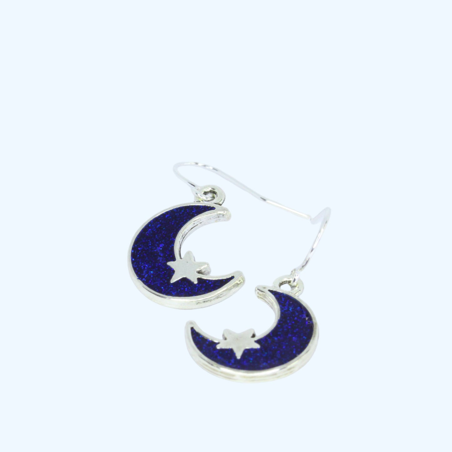 Crescent Moon Earrings - Silver