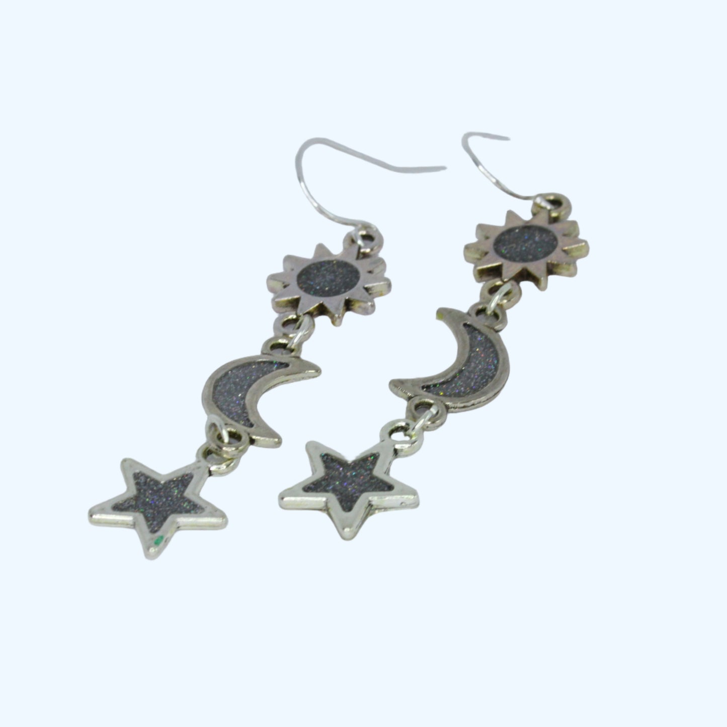 Sun, Moon and Star Earrings