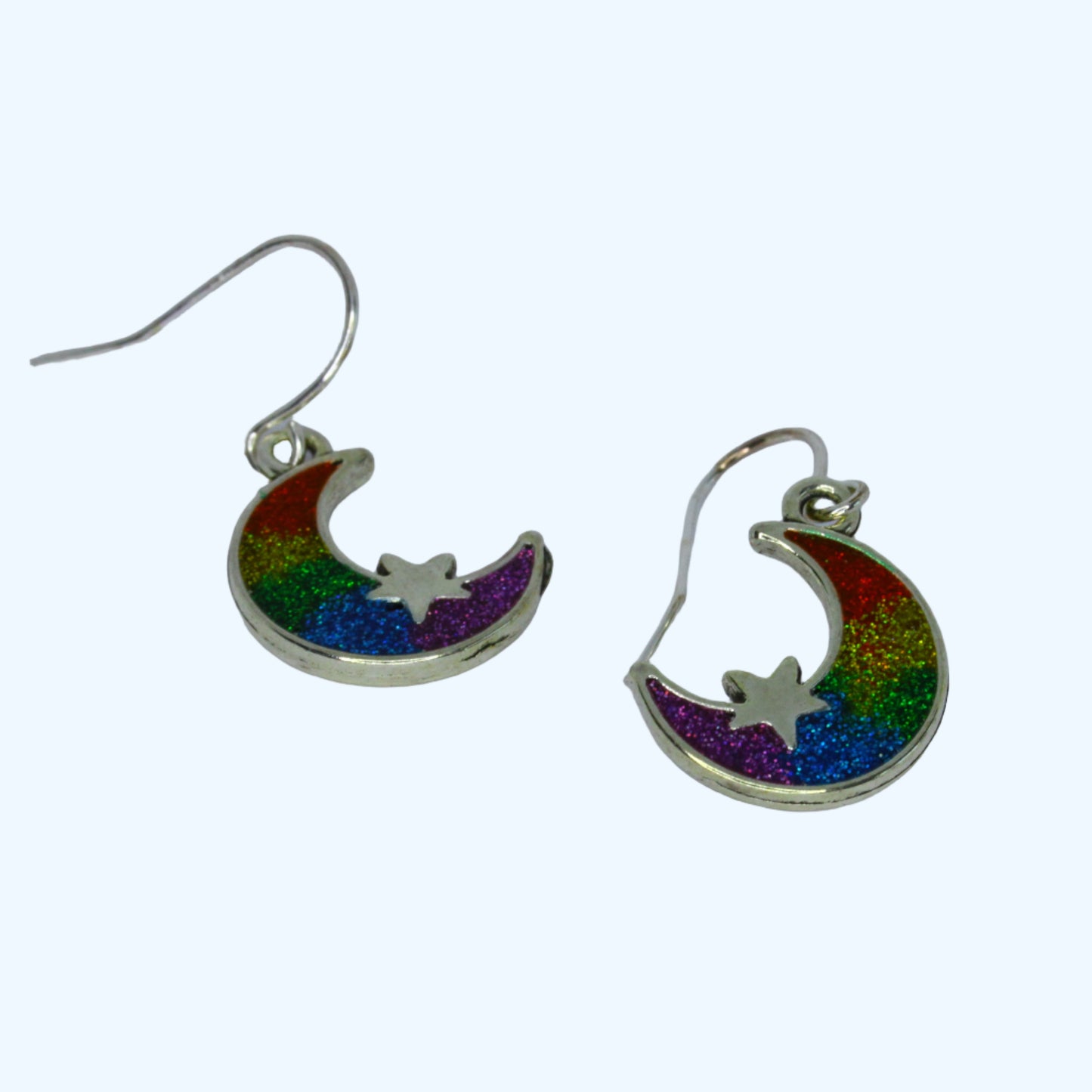 Pride Crescent Moon Earrings