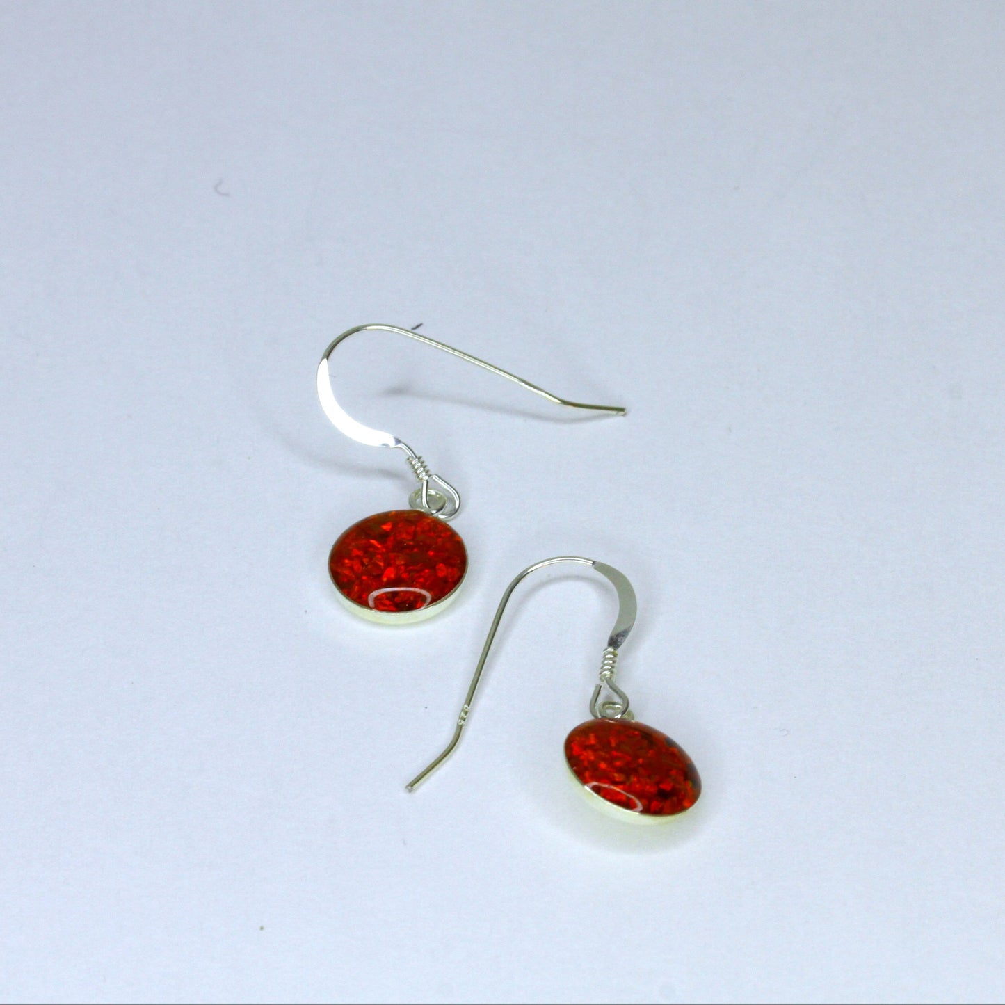 Sterling Silver Crushed Opal Earrings