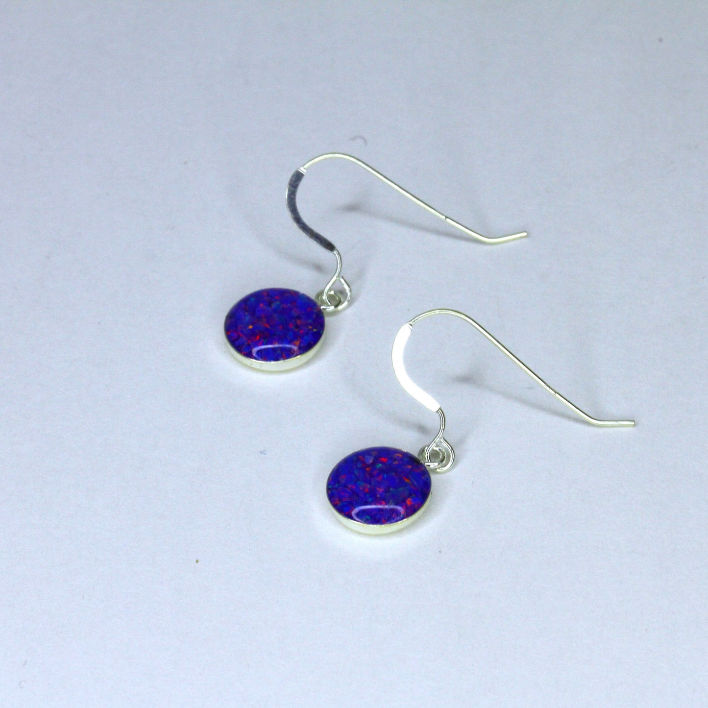 Sterling Silver Crushed Opal Earrings