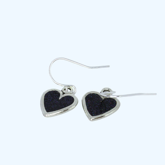 Dainty Heart Earrings - Silver