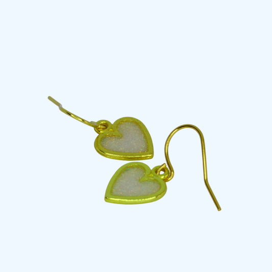 Dainty Heart Earrings - Gold