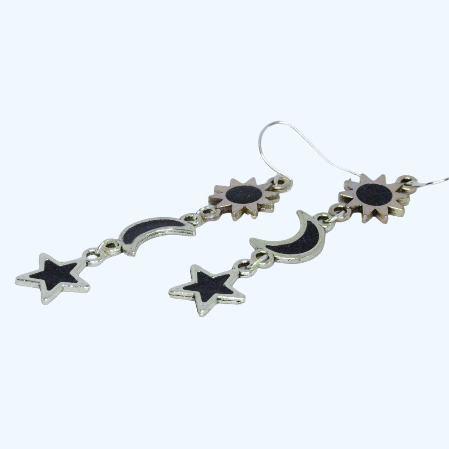 Sun, Moon and Star Earrings