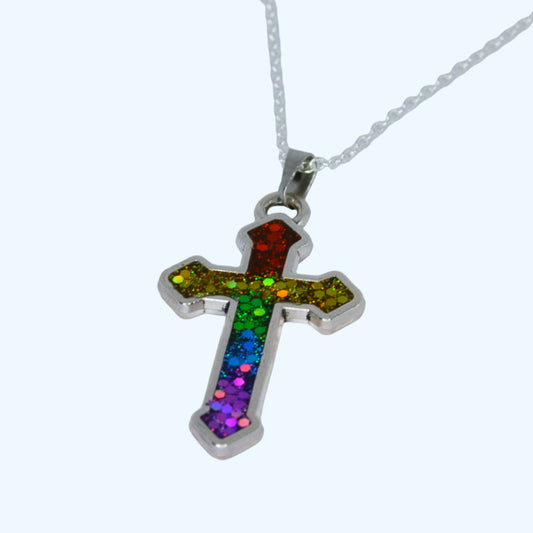 Pride Cross Necklace