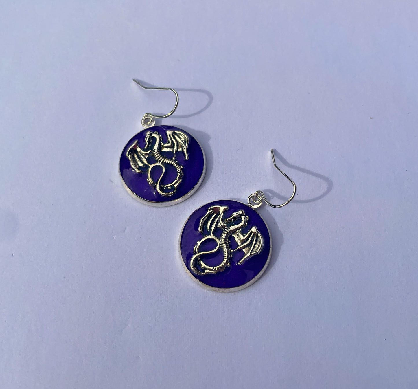 Dragon Bezel Earrings